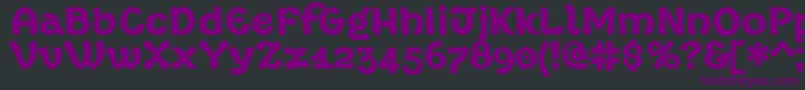MargotXtrafette Font – Purple Fonts on Black Background