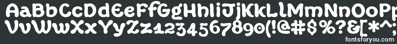 MargotXtrafette Font – White Fonts on Black Background