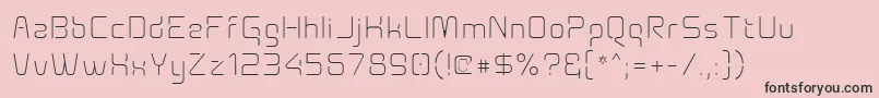 Aunchanted Xspace Thin Font – Black Fonts on Pink Background