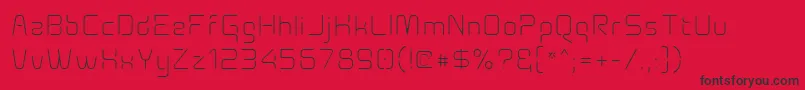 Aunchanted Xspace Thin Font – Black Fonts on Red Background