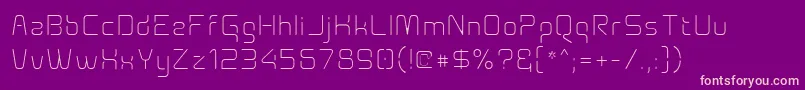 Шрифт Aunchanted Xspace Thin – розовые шрифты на фиолетовом фоне