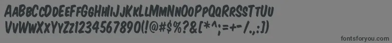 KomikaTitleKaps Font – Black Fonts on Gray Background