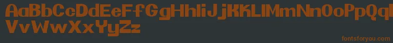 Pretendo Font – Brown Fonts on Black Background