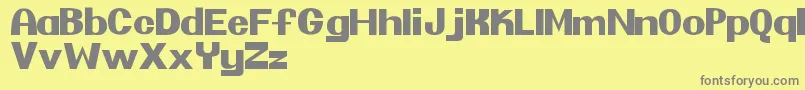 More about Pretendo Font Pretendo Font – Gray Fonts on Yellow Background