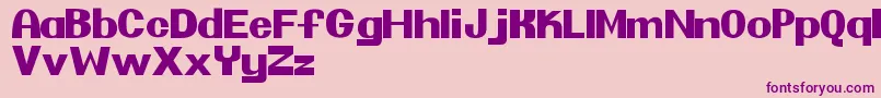 Pretendo Font – Purple Fonts on Pink Background