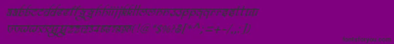 BitlingravishItalic Font – Black Fonts on Purple Background