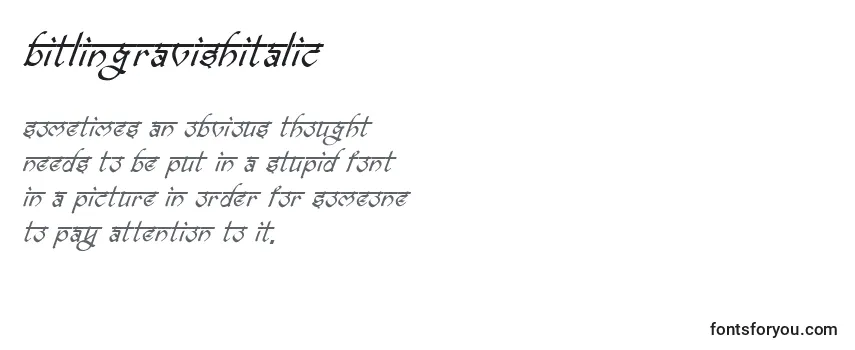BitlingravishItalic Font