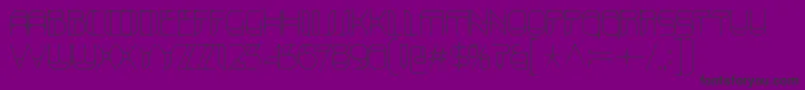 Шрифт KraitHollow – чёрные шрифты на фиолетовом фоне