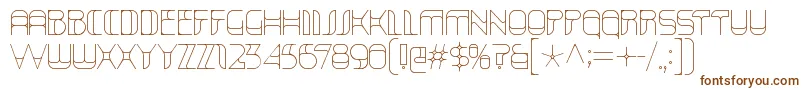 Шрифт KraitHollow – коричневые шрифты на белом фоне