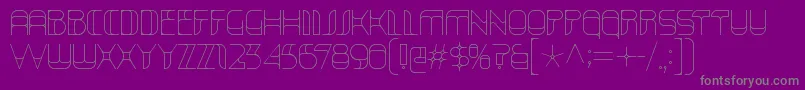 KraitHollow Font – Gray Fonts on Purple Background