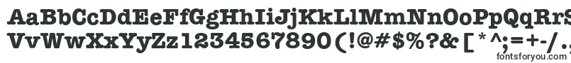 TypewriterBold-fontti – Kiinteän leveyden fontit