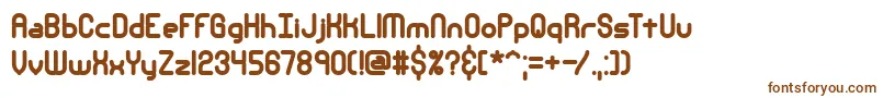 Nsecthck-fontti – ruskeat fontit valkoisella taustalla