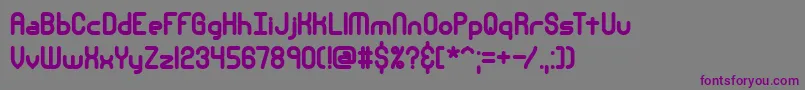 Шрифт Nsecthck – фиолетовые шрифты на сером фоне