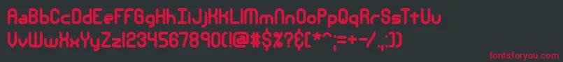 Nsecthck Font – Red Fonts on Black Background