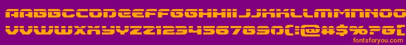 Annapolislaser Font – Orange Fonts on Purple Background