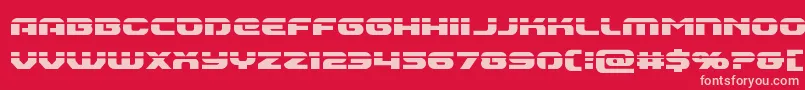 Шрифт Annapolislaser – розовые шрифты на красном фоне