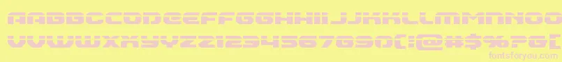 Annapolislaser Font – Pink Fonts on Yellow Background