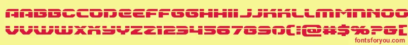 Annapolislaser-fontti – punaiset fontit keltaisella taustalla