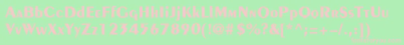 Pingv Font – Pink Fonts on Green Background