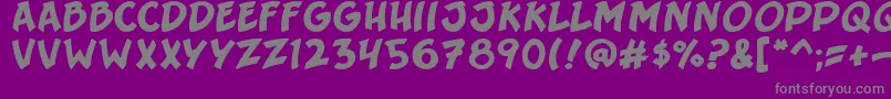 Czcionka SergeantSixpack – szare czcionki na fioletowym tle
