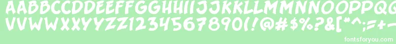 SergeantSixpack Font – White Fonts on Green Background