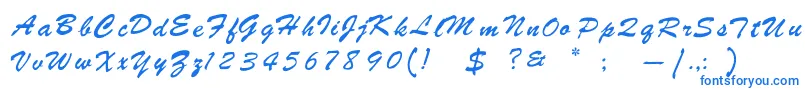 Шрифт Oldie – синие шрифты