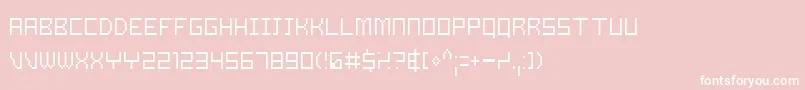 Samsl Font – White Fonts on Pink Background