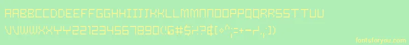 Samsl Font – Yellow Fonts on Green Background