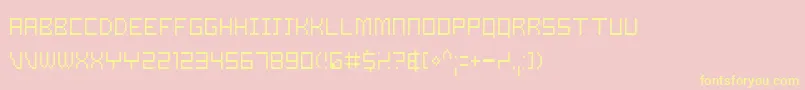 Samsl Font – Yellow Fonts on Pink Background