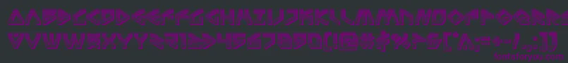 Terrafirmachrome Font – Purple Fonts on Black Background