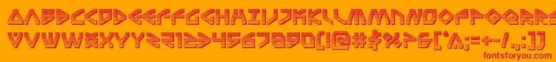 Terrafirmachrome Font – Red Fonts on Orange Background