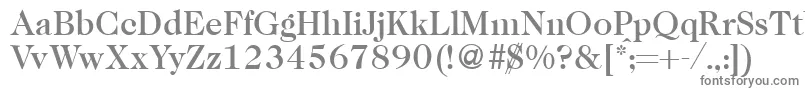 Czcionka Caslon335mediumRegular – szare czcionki