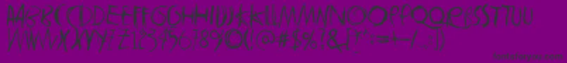 Tasapainoaisti Font – Black Fonts on Purple Background