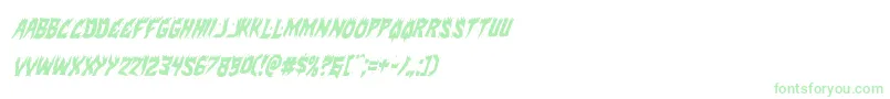 Hotkisscondital Font – Green Fonts on White Background