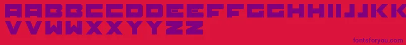 Trtl Font – Purple Fonts on Red Background