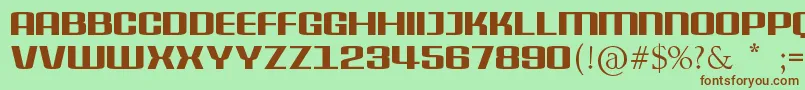 DelphiniumPro Font – Brown Fonts on Green Background