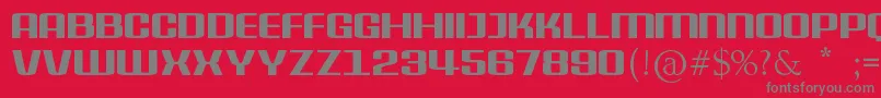 DelphiniumPro Font – Gray Fonts on Red Background