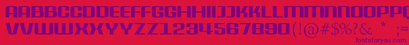 Шрифт DelphiniumPro – фиолетовые шрифты на красном фоне