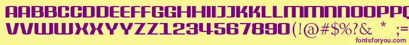 DelphiniumPro Font – Purple Fonts on Yellow Background