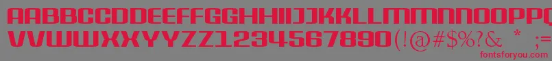 DelphiniumPro Font – Red Fonts on Gray Background