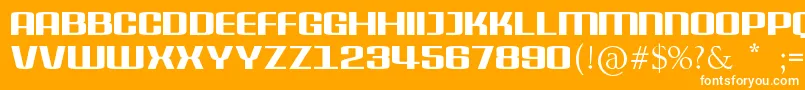 DelphiniumPro Font – White Fonts on Orange Background