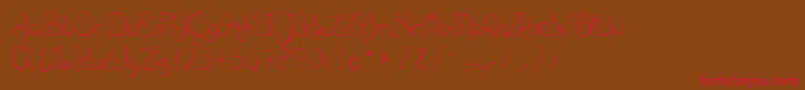 fuente Delphineetmathiasscript – Fuentes Rojas Sobre Fondo Marrón
