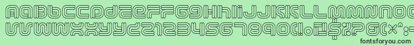 VectroidAstro Font – Black Fonts on Green Background