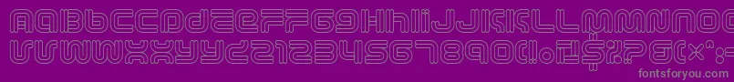 VectroidAstro Font – Gray Fonts on Purple Background