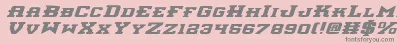 InterceptorBoldExpitalic Font – Gray Fonts on Pink Background