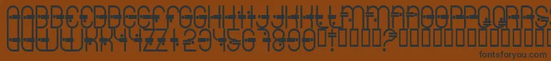 Colonialviper Font – Black Fonts on Brown Background