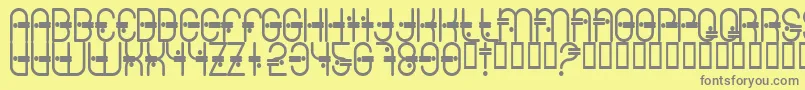 Colonialviper Font – Gray Fonts on Yellow Background