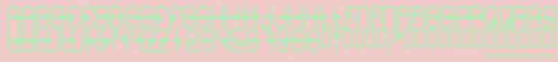 Colonialviper Font – Green Fonts on Pink Background