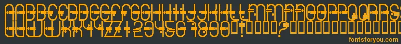 Colonialviper Font – Orange Fonts on Black Background