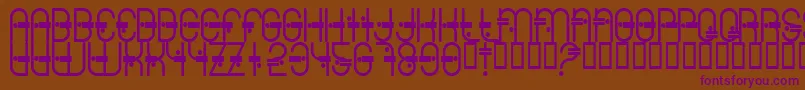 Colonialviper Font – Purple Fonts on Brown Background